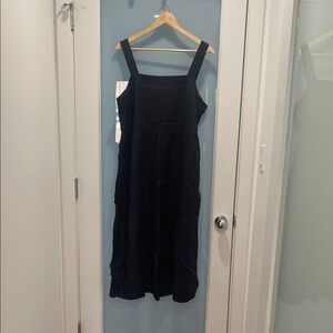 Eileen Fisher Black Midi Dress